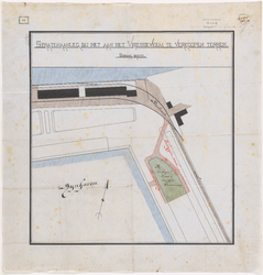 1893-88 Calque op linnen van de stratenaanleg bij het aan het Vriesseveem te verkopen terrein.