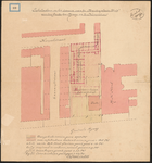1893-89-1 Tekening van de scholenbouw op het terrein van de buitenplaats ,,Vrede aan de Goudse Rijweg en de ...