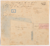1893-92 Calque op papier van de aanlegsteiger voor stoomboten bij de gasfabriek op Feijenoord door G.A. ten Houten.