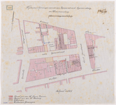 1894-100 Een calque op linnen van de te plaatsen omheiningen aan de Van Spaanstraat, Ganzensteeg en Zwanensteeg met ...
