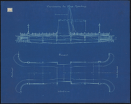 1894-151-2 Tekening van de Hooge Rottebrug. Blad 2