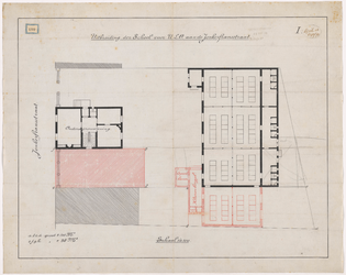 1894-180 Uitbreiding der school voor U.L.O. aan de Jonker Fransstraat (I).