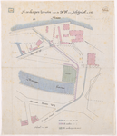 1894-199 Calque op linnen van het te verkopen terrein aan de Nassauhaven aan de Heren Van Schijndel en Co.