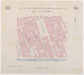 1894-208 Calque op linnen van de door de heer Uitenbroek aangeboden grond aan de Jan van Loonslaan.