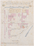 1894-222 Calque op linnen van de door de heren Van der Pluim en Gielen te koop gevraagden grond aan de Stampioenstraat ...