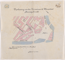 1894-229 Calque op linnen van de aanvraag van F. Boneski tot verplaatsing van de urinoir aan de Weenastraat.