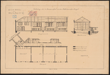 1894-238 Gesteendrukte tekening van de uitbreiding van de bewaarschool aan de Schiedamsesingel.