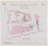 1894-35 Calque op linnen van de te plaatsen heiningen aan de Van Spaanstraat, Ganzensteeg en Zwanensteeg (aanvraag Van ...