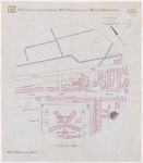 1894-39 Calque op linnen der situatie van een te bouwen school aan de Van Heemsteestraat. (Heemskerkstraat)
