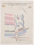 1895-105 Calque op linnen van de aanvraag aan het Hoogheemraadschap Schieland voor het leggen van een riool in de ...