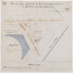 1895-130 Calque op linnen van door de heer Erdtsieck te koop gevraagde grond, aan de Hillelaan en de Korte Hillestraat.