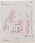 1895-131 Calque op linnen van door de heer C. de Bruijn te koop gevraagde grond aan de Steven Hoogendijkstraat.