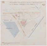 1895-137 Calque op linnen van de door de heren Steeneken en van der Cammen te koop gevraagde grond aan de Hillelaan, ...