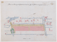 1895-149 Calque op linnen met plan voor bouwgrond exploitatie door de heer D. Puls aan de Essenlaan.