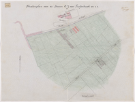1895-182 Calque op linnen van het stratenplan van de Heren C.J. van Tusschenbroek en c.s. aan de Brede Hilledijk.