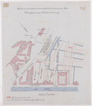 1895-237 Calque op linnen van de afstand van grond aan de Gemeente door de heer Margrij aan de Molenwaterweg.