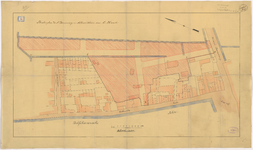 1895-24 Calque op papier van het stratenplan aan de Nieuwe Binnenweg en Aelbrechtskade door C. Haak te Delfshaven.