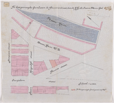1895-247 Calque op linnen van de te koop gevraagden grond, aan de Persoonsstraat, door de H.H. A. Bax en M. van Gool.
