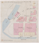 1895-73 Kaart met aanduiding van het gebied tussen de Nassauhaven en de Oranjeboomstraat in verband met de door G. ...