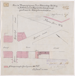 1895-76 Kaart met aanduiding van het gebied tussen de Nassauhaven en de Oranjeboomstraat in verband met een door een ...