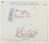 1896-131 Calque op linnen van de voorgestelde vernummering van een gedeelte van de Hendrik de Keijserstraat, Schiekade ...