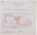 1896-15 Calque op linnen van de scholenbouw op het terrein van de heer C. Haak aan de Nieuwe Binnenweg (voorgestelde ...