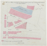 1896-154 Calque op linnen van door H.H. van Vliet en Oosthoek te koop gevraagde grond aan de Oranjeboomstraat en de ...