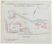 1896-161 Calque op linnen van door de H.H. Holzhauer en Gal te koop gevraagde grond aan de Atjehstraat, de Brede ...