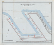 1896-172 Calque op linnen van straten en duc d' alven aan de 2e Katendrechtsche haven.