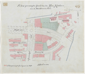 1896-185 Calque op linnen van door de heer Keller te koop gevraagde grond aan de Mathenesserlaan.