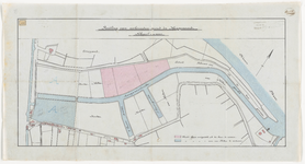 1896-192 Calque op linnen van de ruiling van verhuurden grond in Hoogenoord.