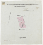 1896-228 Calque op linnen van de overname van grond door de Gemeente van de firma van Someren en Co. aan de Waterhondsteeg.