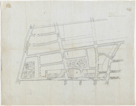 1896-247 Kaart met aanduiding van door de Hr. M. Zaaijer te maken straten aan de Oost-Blommerdijkseweg. Calque op linnen.