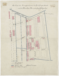 1896-259 Kaart met aanduiding van de aankoop van bouwgrond aan de Benthuizerstraat, van de N.V. ,,Hillegonda . Calque ...