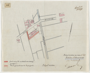 1896-264-1 Kaart met aanduiding van de door de Rotterdamsche Tramweg Maatschappij (RTM) van de gemeente aan te kopen ...