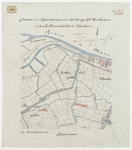 1896-269 Kaart met aanduiding van de situatie van eigendommen van het Burgerlijk Armbestuur in de Robbenoordpolder te ...