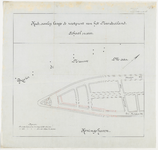 1896-275 Kaart met aanduiding van de kadeaanleg langs de westpunt van het Noordereiland. Calque op linnen.