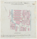 1896-284 Calque op linnen van de overdracht van grond door de heer W. Snijders aan de Brouwersstraat.