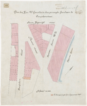 1896-302 Calque op linnen van door de heer W. Geervliet te koop gevraagde grond aan de Oranjeboomstraat.