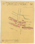 1896-37 Calque van de ruiling van grond tussen de Gemeente en de hr. M. Vermeer aan de verlengde toegangsweg tot de ...