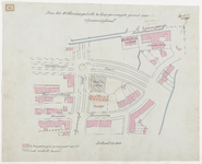 1896-64 Calque op linnen van de door het St.-Theresia gesticht te koop gevraagde grond aan de 's Gravendijkwal.