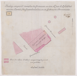 1896-8 Calque op linnen van de ruiling van grond tussen de Gemeente en de heer C.H. Eckhart aan de Oppert, het ...