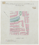1896-80 Calque op linnen van door de R.T.M te huur of te koop gevraagde grond aan de Noordsingel W.Z.