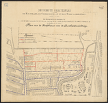 1896-83 Tekening met plan van de hoofdbuizen voor de drinkwaterleiding in het ontworpen stratenplan tussen de ...