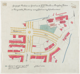 1897-109 Calque op linnen v / d. gewijzigden verkoop van grond aan de H.H. Muller en Drooglever Fortuin en voorgestelde ...