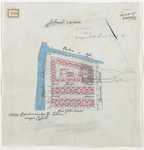 1897-148 Calque op linnen van percelen grond, gelegen bij de Oudendijk.