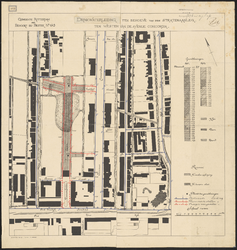 1897-163 Kaart van de drinkwaterleiding ten behoeve van de stratenaanleg ten westen van de Avenue Concordia.