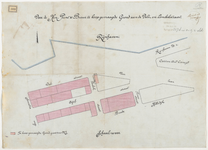 1897-169 Calque op linnen van door de heren Punt en Breur te koop gevraagden grond aan de Delistraat en Lombokstraat.