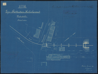 1897-19 Tekening van het Landhoofd van het viaduct van de R.T.M. aan de West Varkenoordscheweg.