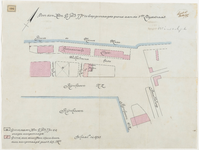 1897-194 Calque op linnen van door de heer G. Pelt J.Jzn. te koop gevraagde grond aan de 1ste Lloydstraat.